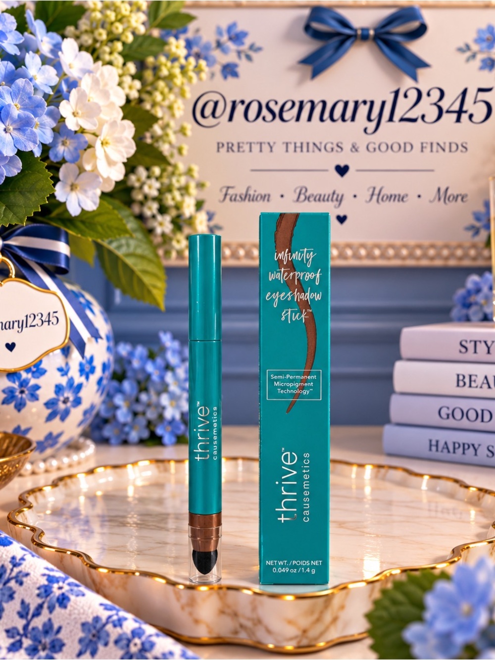 Thrive Causemetics Teal Waterproof Eyeshadow Stick - Dr Q